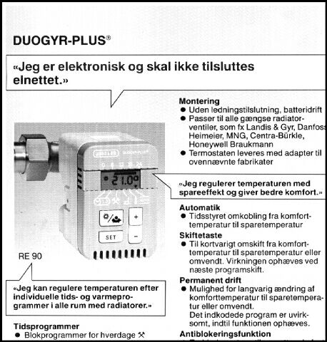 Elektronisk temperaturregulering