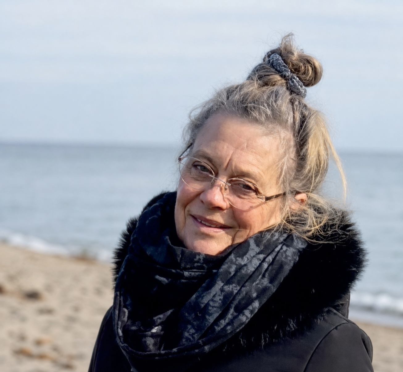 Lærke Grandjean på stranden